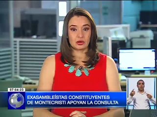 Ex Asambleístas constituyentes de Montecristi apoyan la consulta