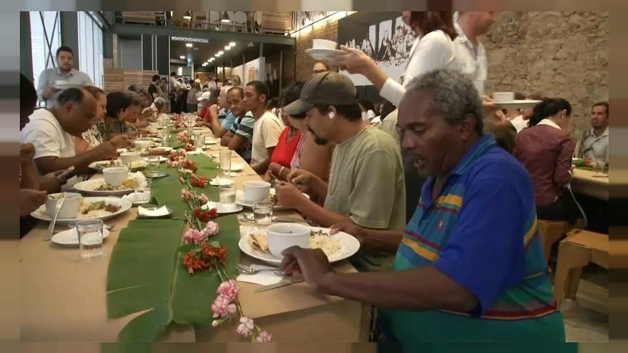 Famous chefs cook for Rio's homeless