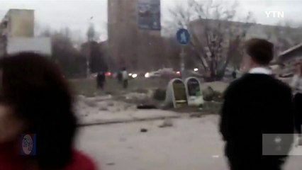 러시아 아파트 일부 붕괴...4명 사상 / YTN