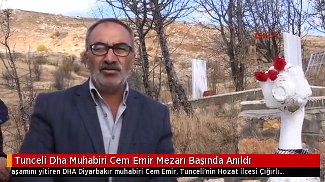 Tunceli Dha Muhabiri Cem Emir Mezarı Başında Anıldı