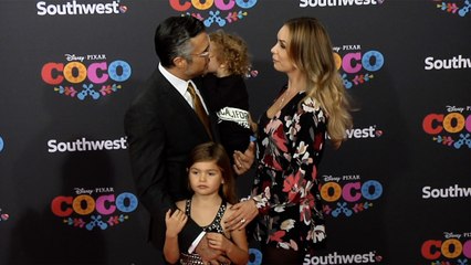 Jaime Camil with his Family "Coco" US Premiere Orange Carpet