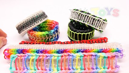How to make the Sailors Pinstripe Super Stripe Fishtail Rainbow Loom Stitches Adjusted Variations