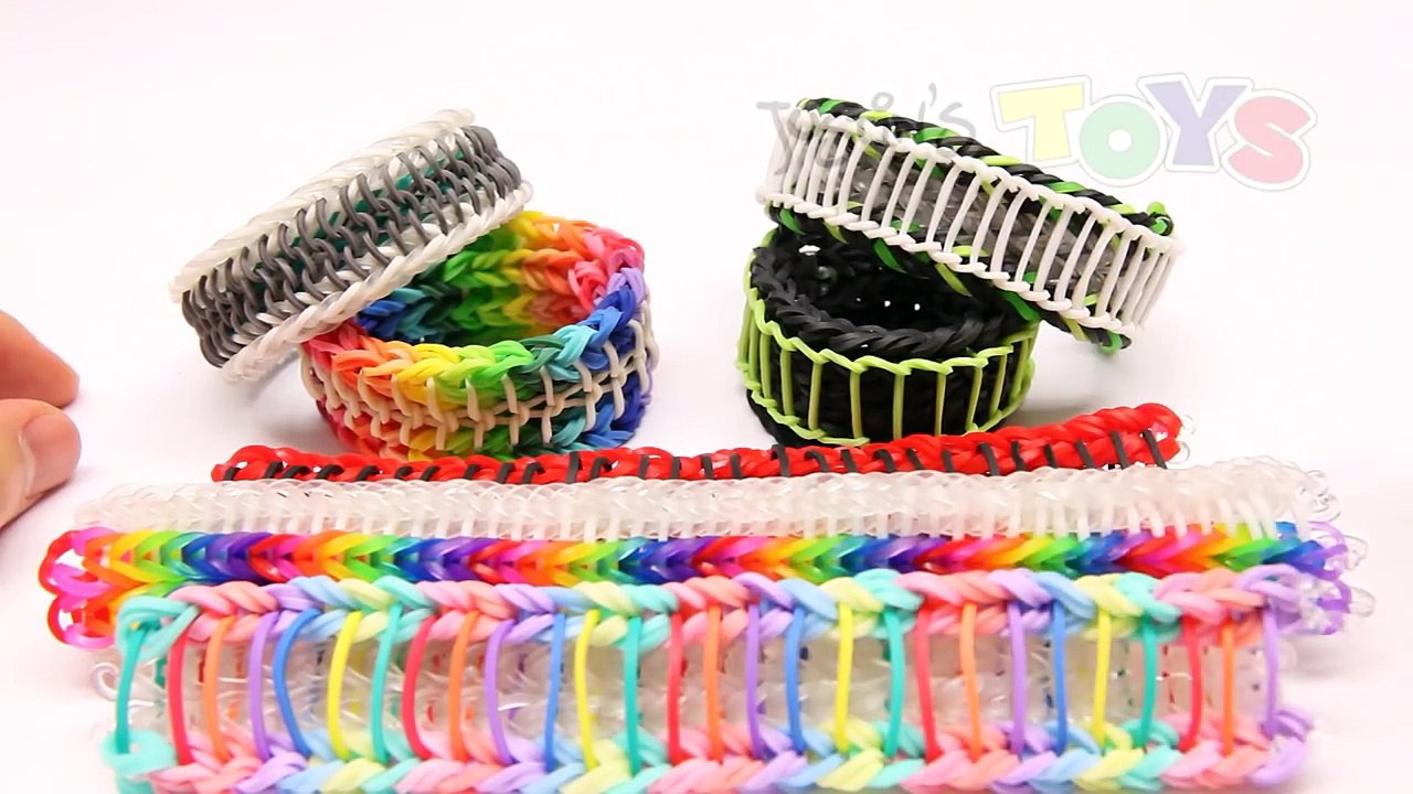 How to make the Sailors Pinstripe Super Stripe Fishtail Rainbow Loom Stitches Adjusted Variations