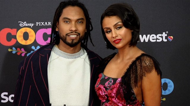 Miguel and Nazanin Mandi Coco US Premiere Orange Carpet