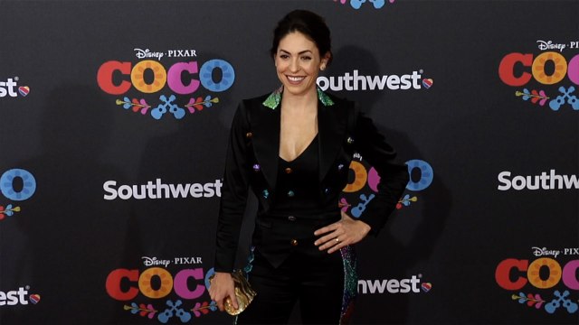 Natalia Cordova-Buckley Coco US Premiere Orange Carpet