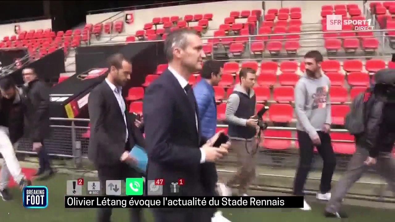 09/11/17 : Premiers mots d'Olivier Létang au Stade Rennais