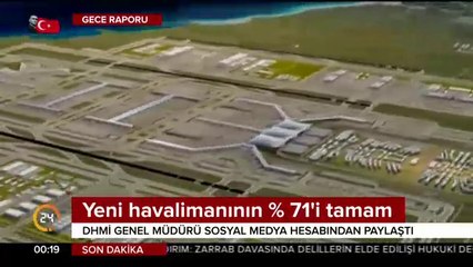 Yeni havalimanının yüzde 71'i tamam