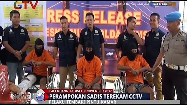 Perampokan Sadis di Palembang Terekam CCTV
