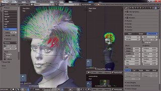 Blender For Noobs - How to create hair in Cycles - part 3