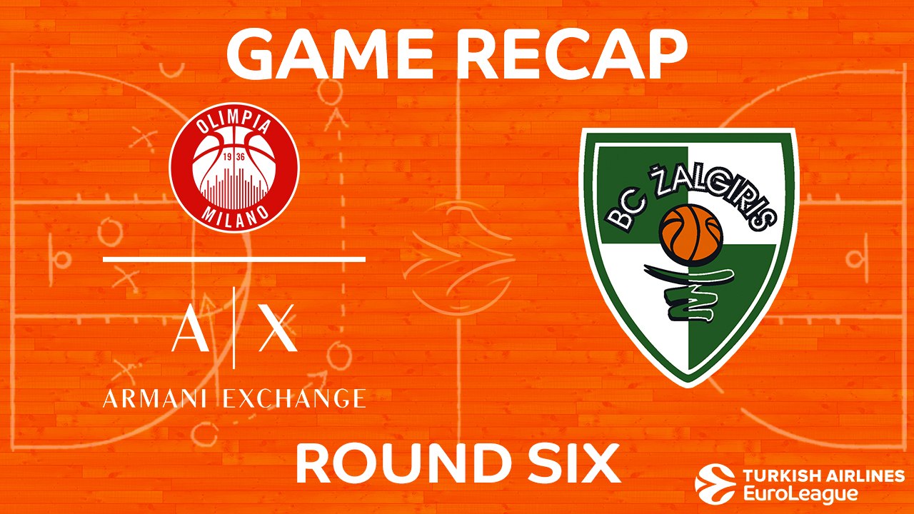 Highlights: AX Armani Exchange Olimpia Milan - Zalgiris Kaunas