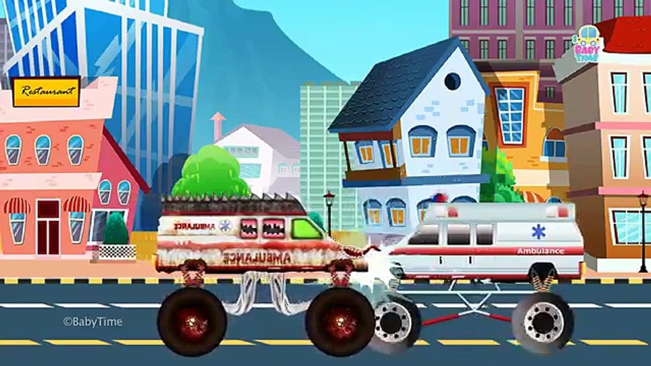 Ice Cream Truck War | Good Vs Evil | Scary Street Vehicles | Halloween Videos For Kids
