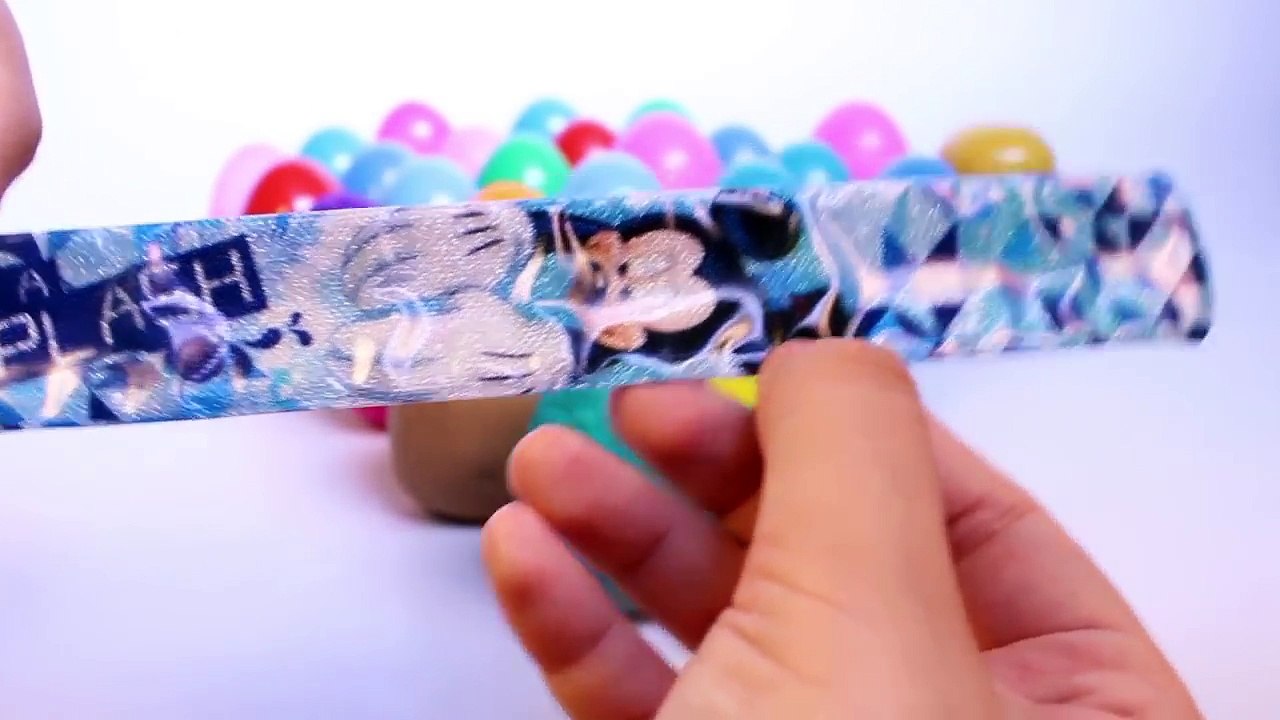 Masha and The Bear Toys Surprise Ice Cream Cones Play Doh Eggs Surprise Eggs Toy Videos