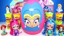 Giant Shimmer and Shine Play Doh Eggs - Shimmer & Shine Toys Disney Princess Cinderella & Frozen Els