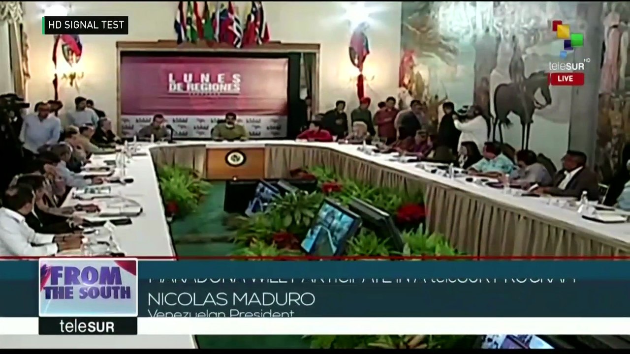 Maradona Will Participate on a teleSUR Program