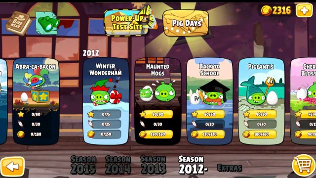 Angry Birds Seasons Winter Wonderham All levels