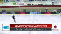 Pre Novice Women Short - (Flights 6 - 9) 2018 Skate Canada BC/YK Sectional Championships - Parksville, BC (12)