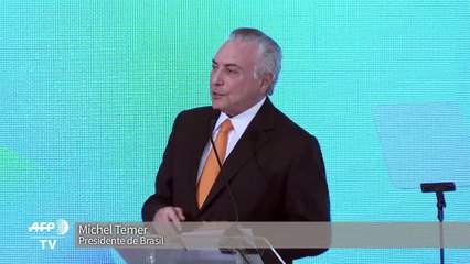 Temer anuncia obras y defiende reforma para las jubilaciones