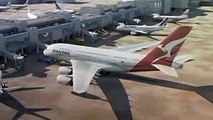 Qantas Flight 32 - Landing Animation
