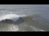 Drone Footage Captures View of Gigantic Waves in Nazare