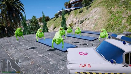 [GTA 5: МОД] ЛИЗУНЫ И МАШИНА ОХОТНИКОВ ЗА ПРИВИДЕНИЯМИ: ЭКТО-1 [Ghostbusters MOD]