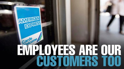 NEWS: Amex: Our staff are our customers too