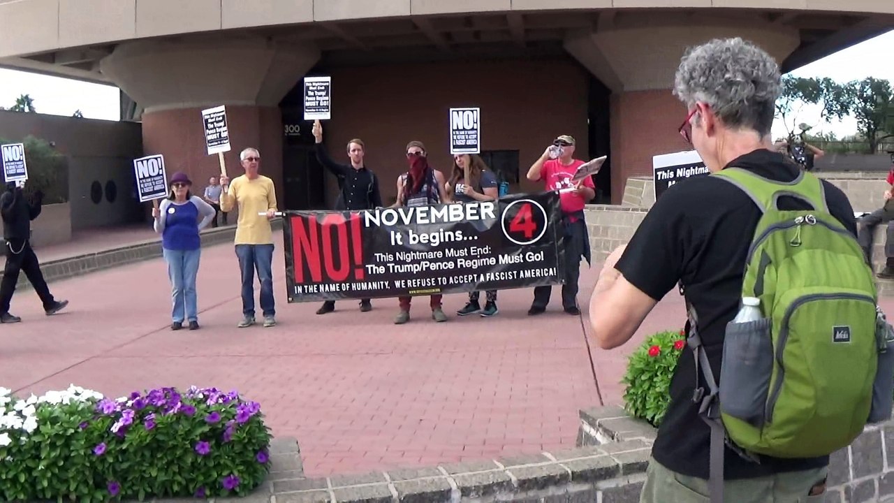 Antifaschistische March in Tucson, November 4 2017