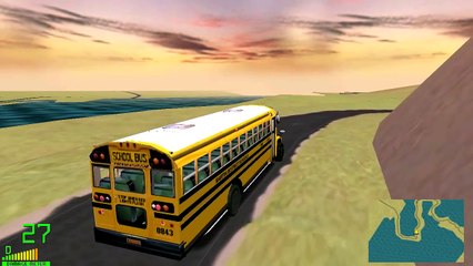 mm2 tour (919) Blue Bird vision School bus in anarchy road city 校車