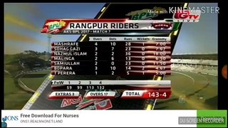 Rangpur Riders vs Chittagong Vikings Highlights | 7th Match | BPL 2017