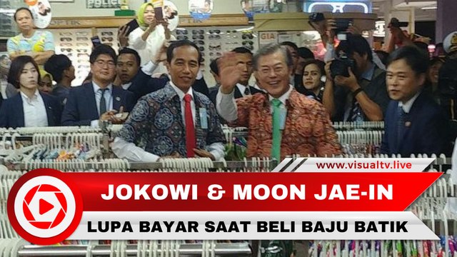 Beli Baju Batik, Jokowi dan Presiden Korsel Lupa Bayar