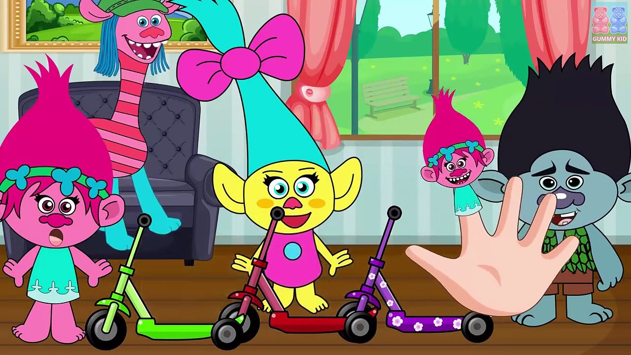 Trolls Poppy and Daddy Branch Crying Attacked by Giant Poppys Babys Finger Family Full Episode