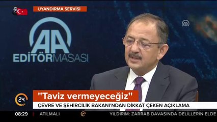 "Taviz vermeyeceğiz"