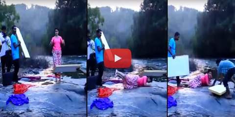 Keerthy Suresh Fell Down While dancing  in Shooting Spot