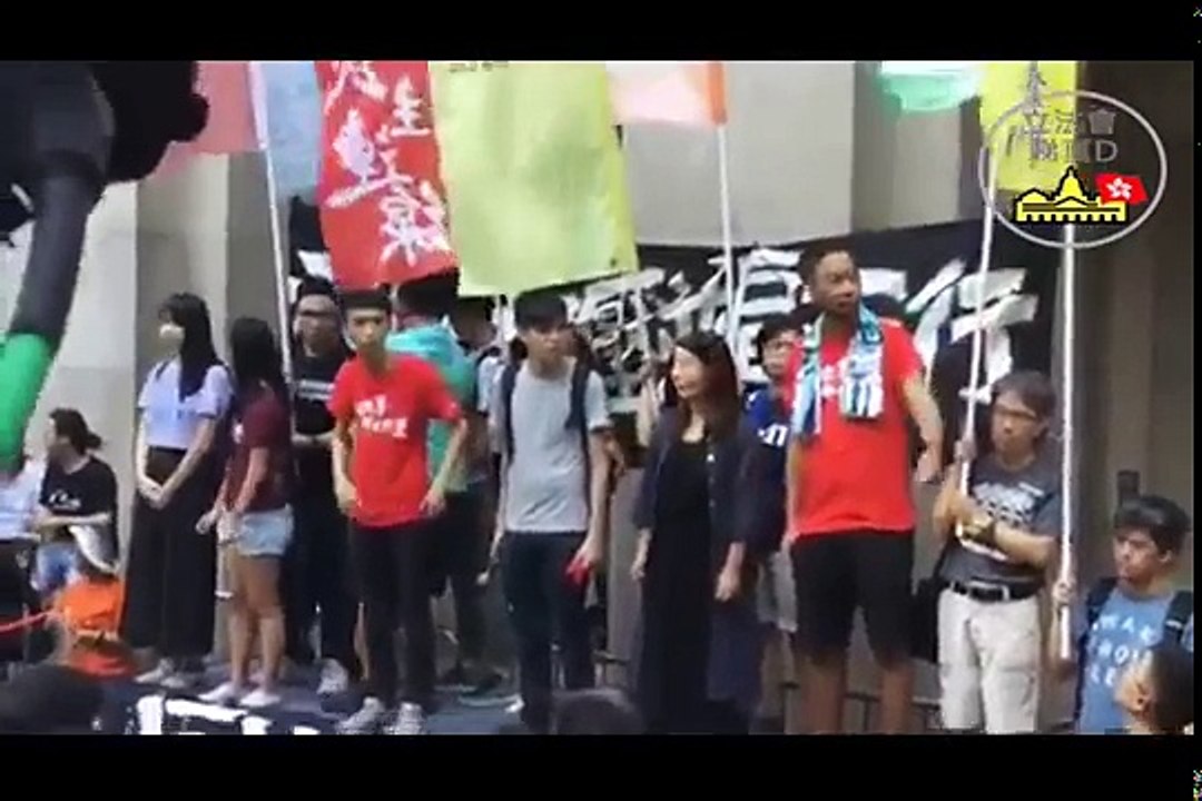 朱凱廸, 劉小麗,站台聲援在囚社運人士集會～！