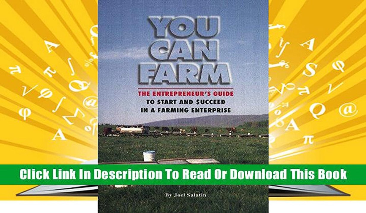 Book Read You Can Farm: The Entrepreneur's Guide to Start & Succeed in a Farming Enterprise
