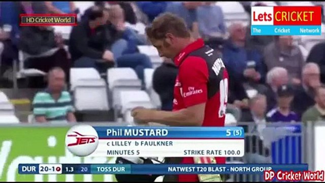 James Faulkner 3 Wickets vs Durham _ NatWest T20 Blast