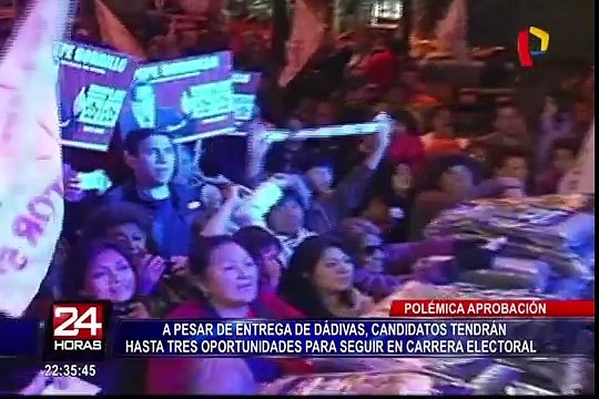 Pleno del Congreso aprobó dictamen sobre entrega de dádivas en campañas electorales