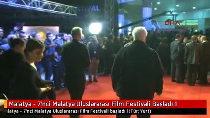 Malatya - 7'nci Malatya Uluslararası Film Festivali Başladı 1