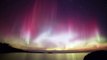 Magnifiques Aurores Boréales filmées au-dessus d'un lac dans le Michigan en Timelapse !
