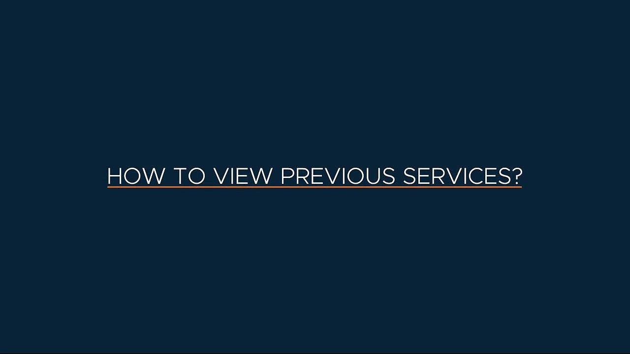 hCue Dental Software:How to view previous services