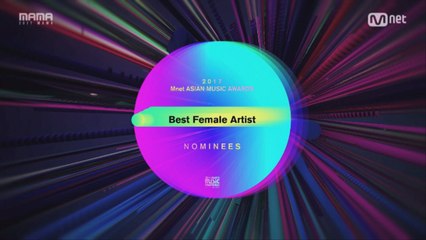 [2017 MAMA] Best Female Artist Nominees_2017마마