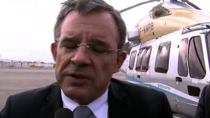 Thierry Mariani en visite à Eurocopter