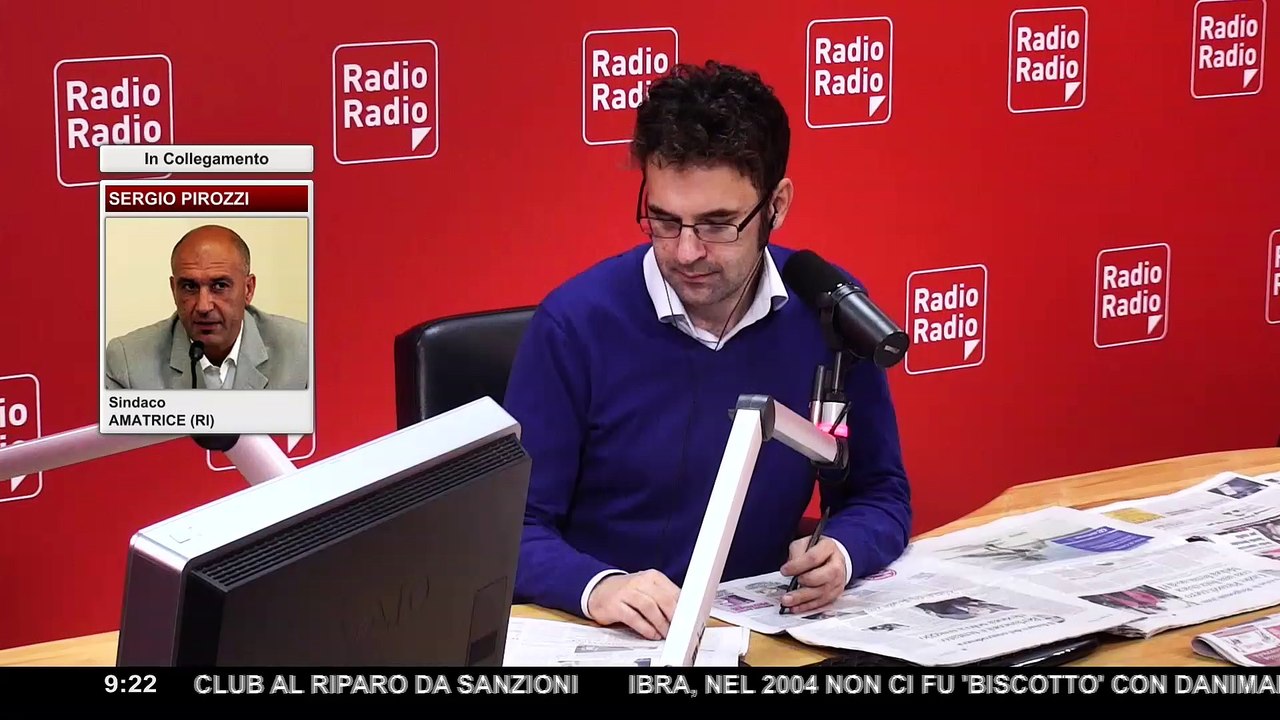 Radio Radio Mattino Sport e News - Sergio Pirozzi (Candidato alla Presidenza della Regione Lazio) - 10 Novembre 2017
