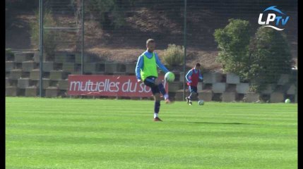 À l'entraînement avec Valère Germain