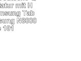 Bluetooth Deutsche Qwertz Tastatur mit Hülle für Samsung Tab 2 101  Samsung N8000 Note