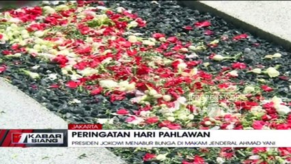 Setelah Upacara Peringatan Hari Pahlawan, Presiden Jokowi Datangi Makan Para Pahlawan