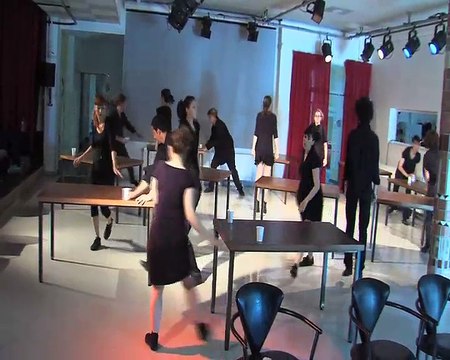 Les danseurs et danseuses du Clando en répétition d'Entrée froide