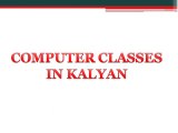 COMPUTER CLASSES IN KALYAN