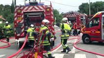 L'intervention des sapeurs-pompiers et les témoignages en vidéo.