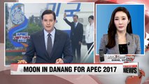 Moon arrives in Danang for APEC 2017, to hold one-on-one with China's Xi on Saturday
