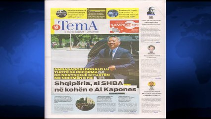 SHTYPI I DITES ME TITUJT KRYESORE TE FAQEVE TE PARA TE GAZETAVE SHQIPTARE E ENJTE 8 SHTATOR 2016 LAJ